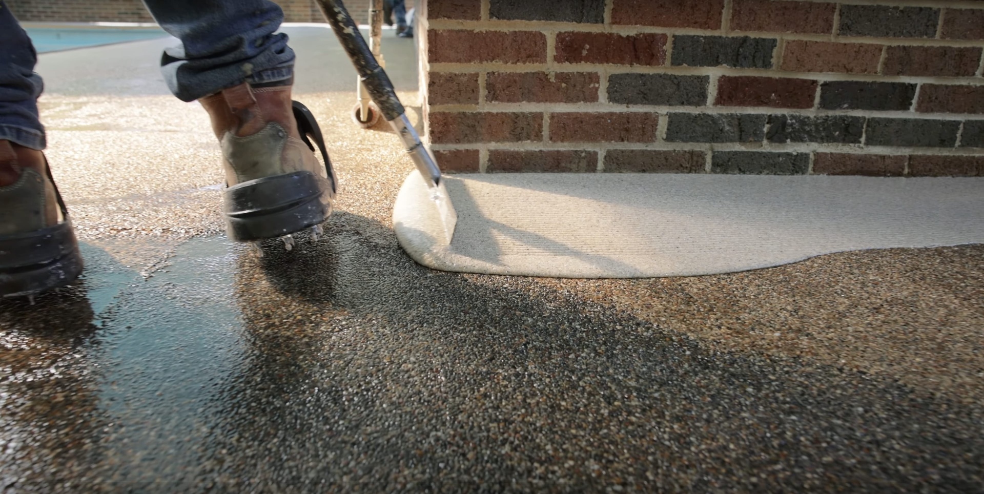 Professional concrete driveway installation Concrete driveway installation showing smooth finish and professional workmanship